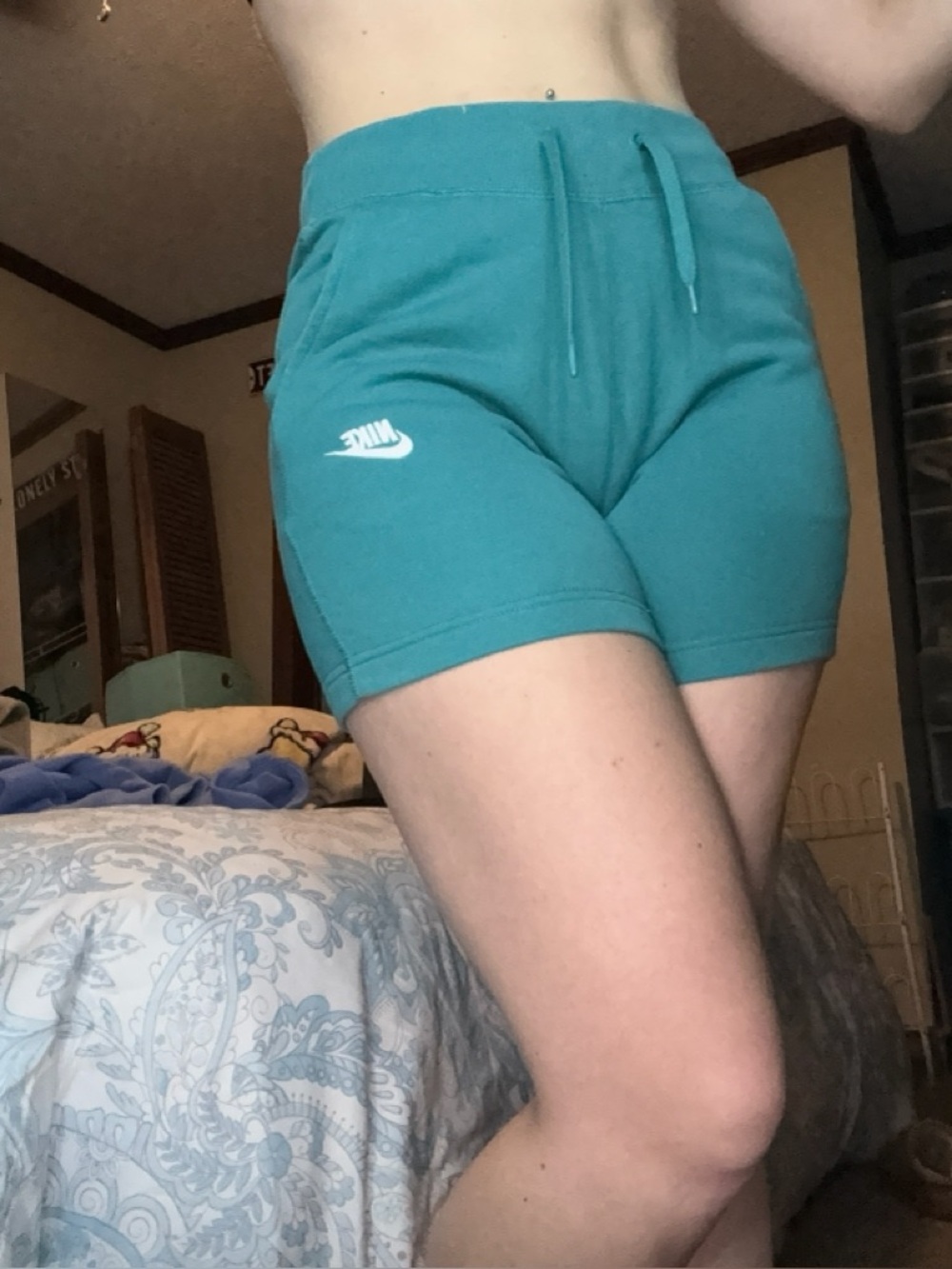Teal nike shorts